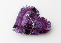 Harris Tweed Heart Brooch alternative view 1