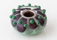 Silver Cored Dahlia Lampwork Charm Bead alternative view 2