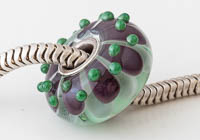 Silver Cored Dahlia Lampwork Charm Bead alternative view 1