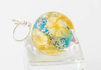 Flower Lampwork Pendant Necklace