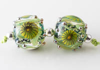 Lampwork Murrini Flower Beads