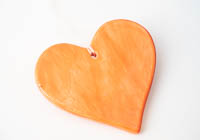 Orange Ceramic Heart Hanging alternative view 2