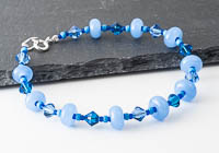 Blue Lampwork Bracelet