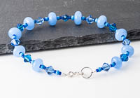 Blue Lampwork Bracelet alternative view 1