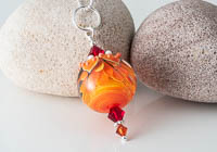 Dahlia Lampwork Pendant Necklace alternative view 1