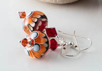 Dahlia Lampwork Earrings alternative view 2