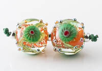 Lampwork Murrini Flower Beads