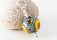 Sunflower Lampwork Pendant Necklace alternative view 2