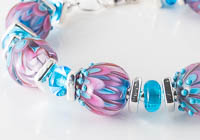 Lampwork and Silver Bracelet alternative view 1