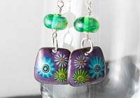 Ceramic and Lampwork Earrings alternative view 1