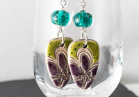 Ceramic and Lampwork Earrings