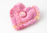 Harris Tweed Heart Brooch