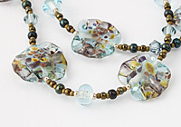 "Waterway" Lampwork Necklace alternative view 2