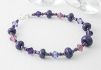 Purple Lampwork Bracelet