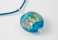 Stone Tumbled Turquoise Pendant Necklace alternative view 1