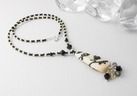 "Gothica" Lampwork Neckalce alternative view 1
