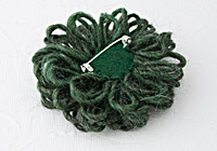 Dark Green Flower Brooch alternative view 1