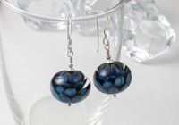 Dahlia Lampwork Earrings