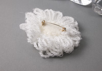 White Flower Brooch alternative view 1