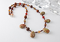 Unakite Gemstone Necklace alternative view 1