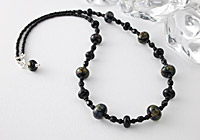 Black Lampwork Necklace alternative view 1