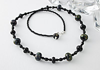 Black Lampwork Necklace