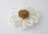 Snow White Flower Brooch