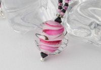Pink Marble Lampwork Necklace alternative view 1