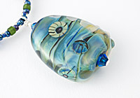 Turquoise Blue Lampwork Necklace alternative view 1