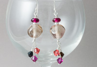 Pink Lampwork Earrings alternative view 1