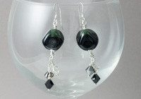 Black Lampwork Earrings alternative view 1