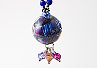 "Cosmic" Funky Lampwork Pendant alternative view 1