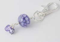 Purple Dahlia Handbag Charm