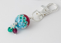 Tropical Dahlia Handbag Charm