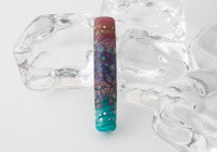 Tumbled Tubular Lampwork Pendant Bead alternative view 1