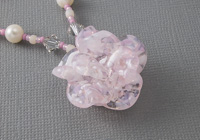 Pink Rose Necklace