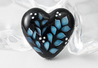Turquoise Leafy Heart Bead alternative view 1