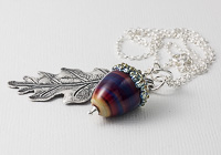 Acorn and Leaf Pendant