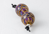 Silver Glass Dahlia Lampwork Beads alternative view 1