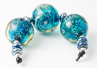 Large Swirly Lampwork Beads alternative view 1