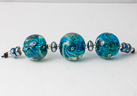 Large Swirly Lampwork Beads alternative view 2