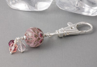 Pink Dahlia Handbag Charm