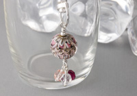 Pink Dahlia Handbag Charm alternative view 1