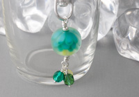 Teal Dahlia Handbag Charm alternative view 1