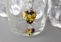 Cone Flower Dahlia Handbag Charm alternative view 1