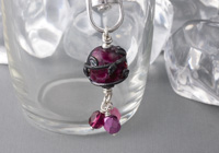 Dark Pink Dahlia Handbag Charm alternative view 1