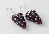 Dotty Heart Silver Earrings