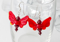 Red Butterfly Earrings