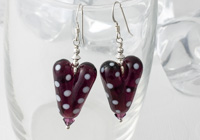 Dotty Heart Silver Earrings alternative view 1