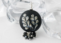 Black Leaf Pendant alternative view 2